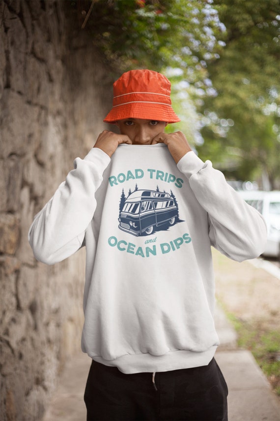 road trips and ocean dips t shirt