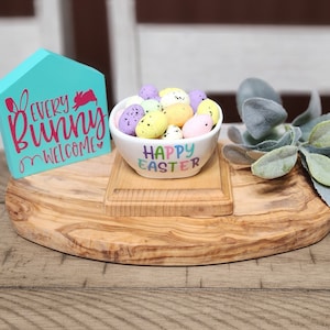 Tiered Tray Easter Eggs, Spring Easter Centerpiece Decor, Easter Candy Dish, Tiered Tray Accessories, Easter Bowl