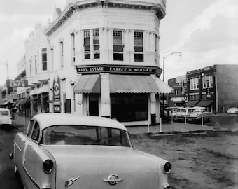 A 1950's  Car in Town - Digital Download
