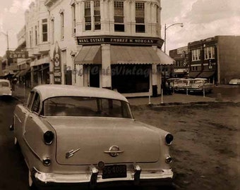 A 1950's Car in Town - Digital Download