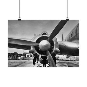 WWII Aviation Art Poster - Vintage Airplane Print, Historical Wall Decor, Aviation Lover Gift, Aircraft Artwork