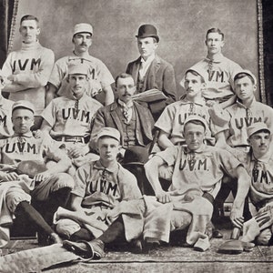 Une vieille photo de l&#39;équipe de baseball de l&#39;Université du Vermont 1891 - Téléchargement numérique