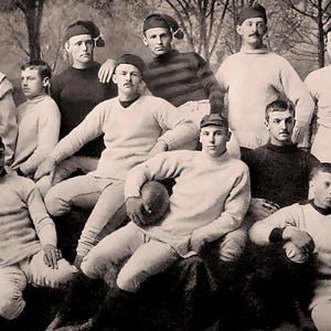 1883 Princeton Football Team Photo Digital Download Etsy