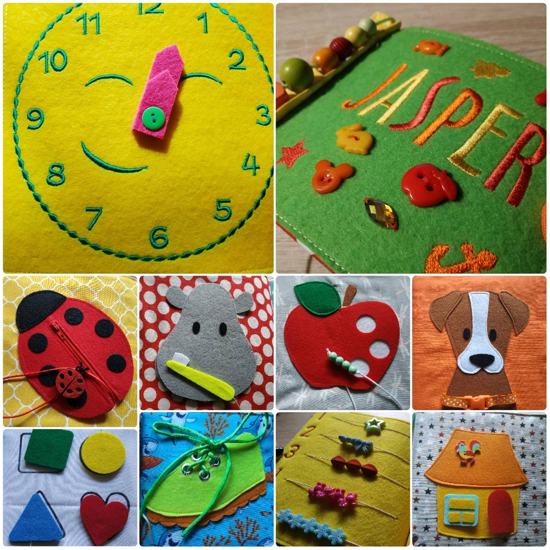 Quiet Book for Toddlers, Age 14 Years, Customised Busy Book Etsy