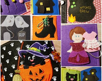 Halloween quiet book for toddlers