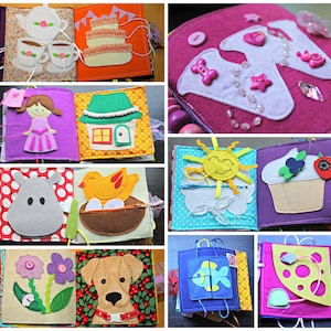 Quiet book for toddlers, age 1-4 years, personalised busy book
