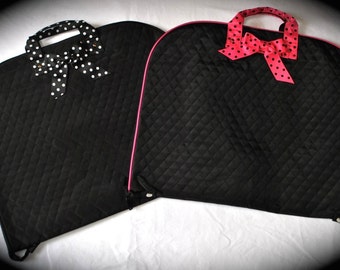 High Quality Belle Voir Brand Quilted Garment Bags - Free Shipping!! 2 Color Options!