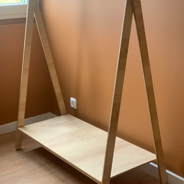 Porte-tout-petits, Porte-vêtements Montessori, Meubles de chambre pour enfants, Armoire pour enfants, Armoire pour enfants, Rangement pour vêtements