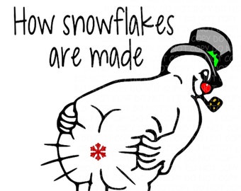 Comment les flocons de neige sont fabriqués, fart frosty svg fichier