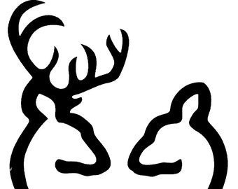 Buck And Doe Svg Etsy