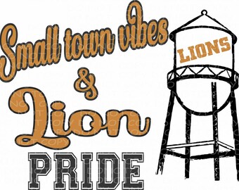 Ambiance de petite ville et Lion Pride or et noir