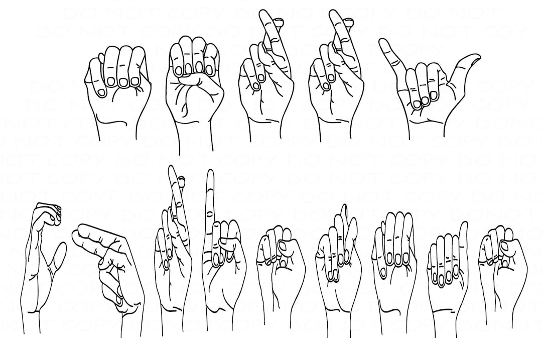 Merry Christmas Sign Language SVG PNG Digital File Etsy Sign Language For Merry Christmas