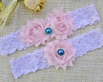 Soft Pink Rustic Ivory Vintage Lace Wedding Garter Belt Set w Pearls Victorian Blush Pale Rose Baby Petal Dusty Twine