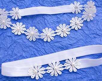 Bridal Garter Set Off White Wedding Garter White, Wedding Garter Set White Lace Garters, Brides Garter, Garter For Brides Boho Lace Lingerie