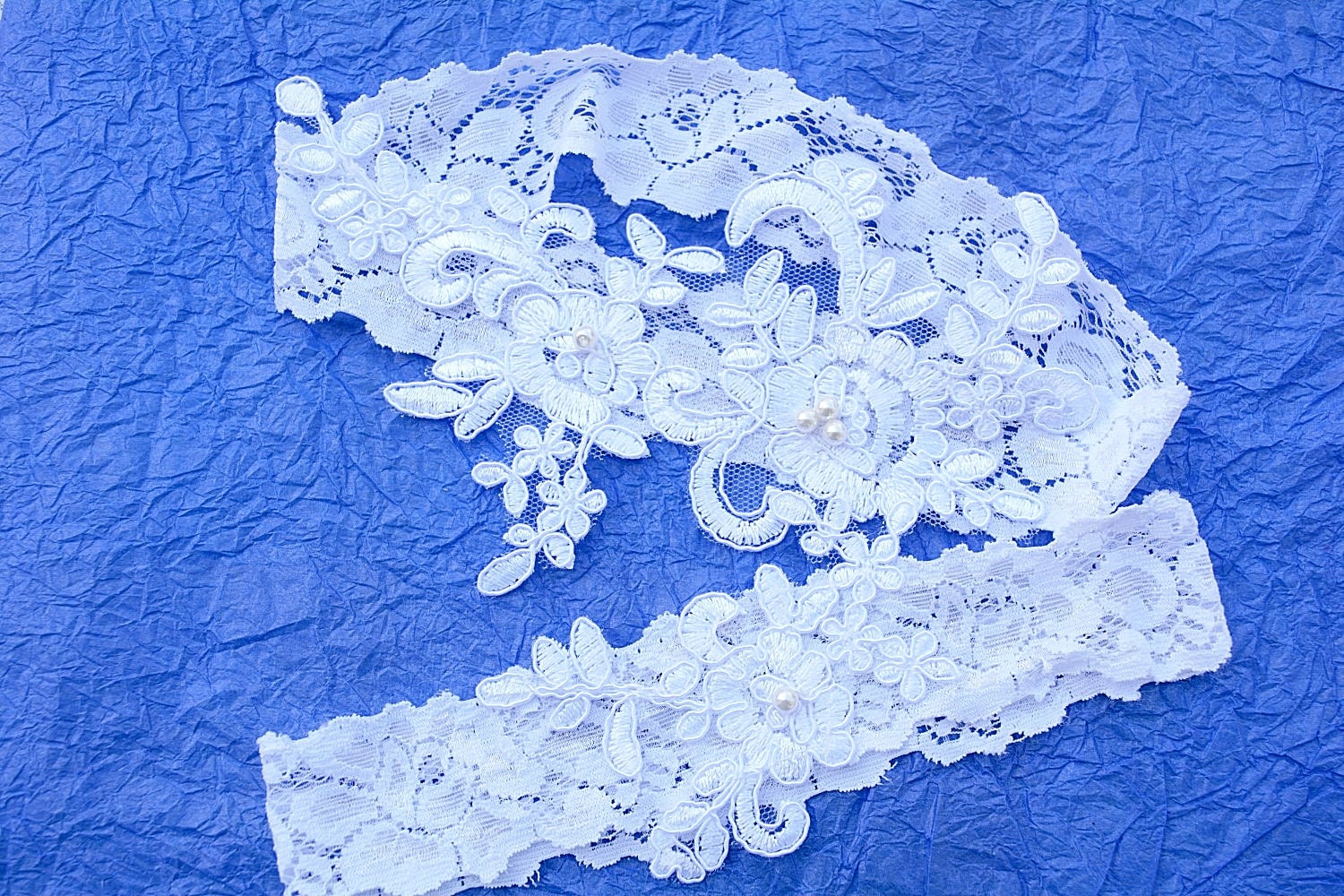 White Wedding Garter, Lace Garter Set, Bridal Garter White, Toss Garter