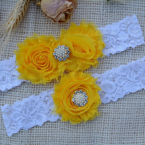 Yellow Garter Belt Etsy