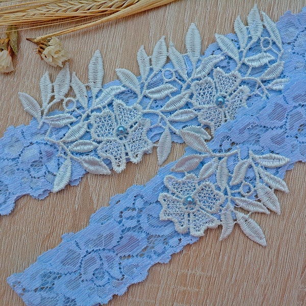 Baby Blue Garter Etsy