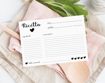 Contenitori Per Ricette Etsy It