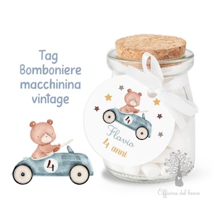 BIGLIETTO bomboniera - NO VASETTO Piccolo Principe rosa e azzurro, nascita bambini - tag bomboniera per battesimo