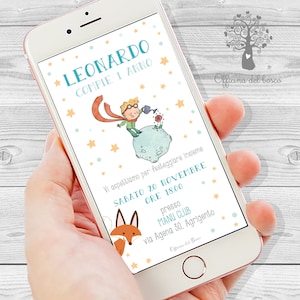 LITTLE PRINCE invitation customizable party invitation party invitation party kit, Baptism, birthday, communion, confirmation