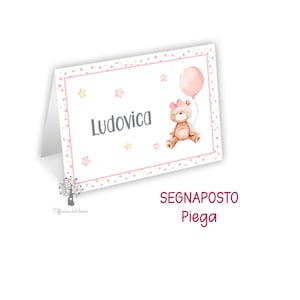 SEGNAPOSTO, Tante Fantasie disponibili, battesimo, compleanno, comunione, cresima, cerimonie...