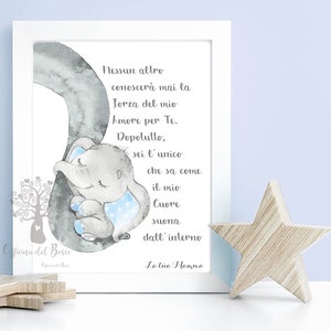 Quadretto Nascita Cuore di Mamma - FILE DIGITALE - PDF  - Poster ricordo bimbo - quadro - idea regalo per nascita per bambino e bambina