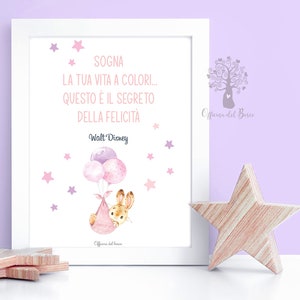 Quadretto nascita, frase motivazionale, iniziale e significato nome,  nascita, significato nome, idea regalo compleanno bambino e bambina