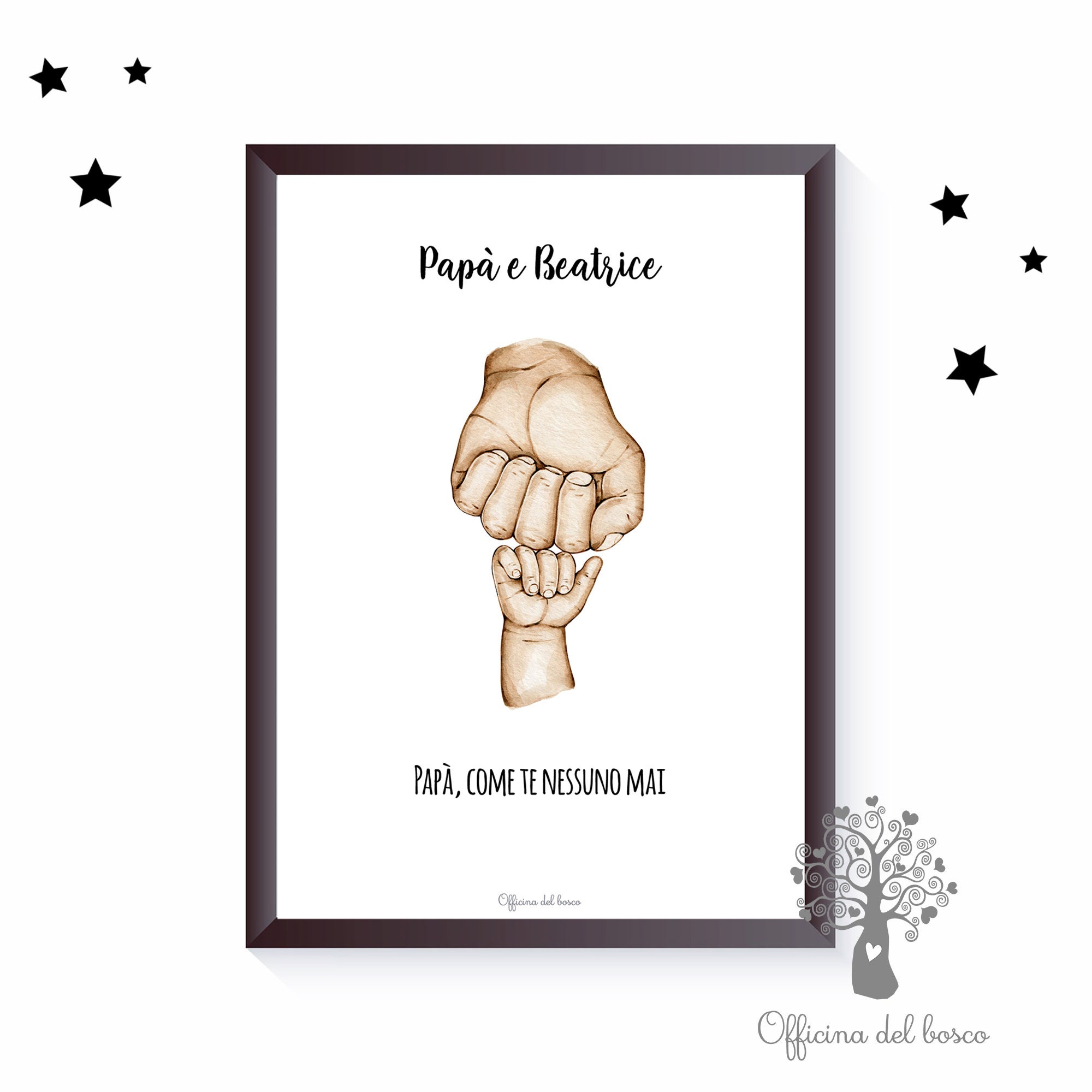 Best Friend Dad Picture, Digital or PRINT with Personalized FRAME, Father's Day, Dad Gift, Son Gifts, Children, Daughter