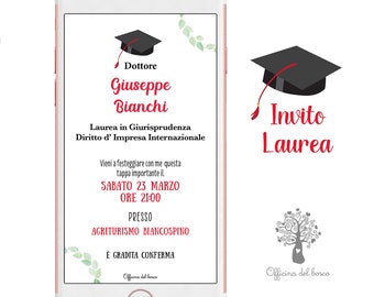Graduation party invitation - graduation invitation - tags: graduation favor, digital invitation, graduation gift, economics graduation, medicine graduation