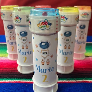 Bolle di sapone  PERSONALIZZATE, Battesimo, festa di compleanno, regalo bambini, 2 anni, 3 anni, 4 anni, 5 anni, 6 anni , giochi divertenti