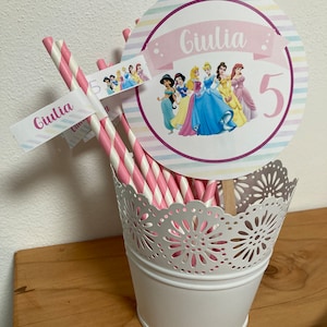 Party Kit principesse bambina per battesimo, compleanno, comunione, cresima, castello, festa in maschera, principessa, pastello
