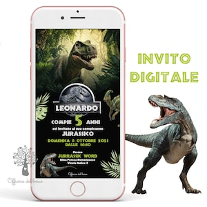 Poster con Foto Personalizzato Compleanno Dinosauri – Smart Print