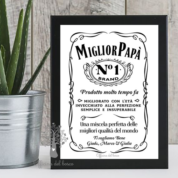 Quadretto Miglior Papà , Idea regalo per la festa del papà, idea