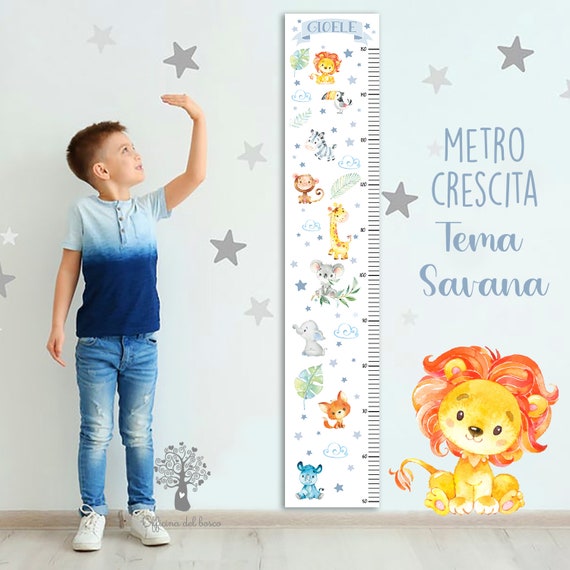 STAMPA METRO crescita, da parete per bambini , tanti disegni disponibili  decorazione cameretta -  Italia