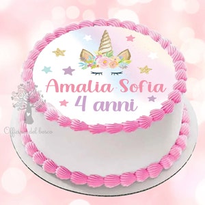 CIALDA PER TORTA PERSONALIZZATA CON NOME E FOTO, ostia per torte, ostie,  cialde