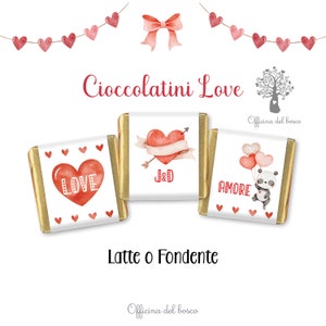 Cioccolatini Love, Dolce Amore, personalizzate, da regalare a san valentino, natale, compleanno, anniversario matrimonio, fidanzamento