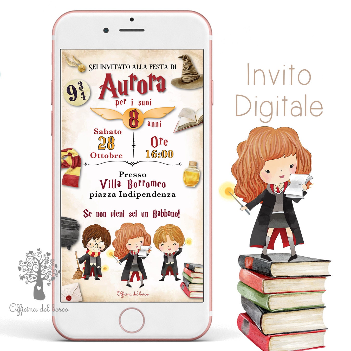 Lot De 10 Cartes D'invitation Pour Anniversaire D'enfant, école De Magie, Fête D'anniversaire, Invitations Wizard Harry Party, Fête à Thème, Soirée Cinéma Magicien (Lot De 10 Cartes D'invitation