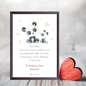 Quadretto  con Frase ABBRACCIAMI PAPà, regalo festà del papà dedica stampabile, Idea regalo papà, compleanno papà, regalo natale, famiglia
