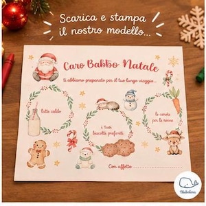 Santa Claus snack placemat, cookies, milk, carrots, and reindeer, Bravo Bambino, Snack Gift Idea