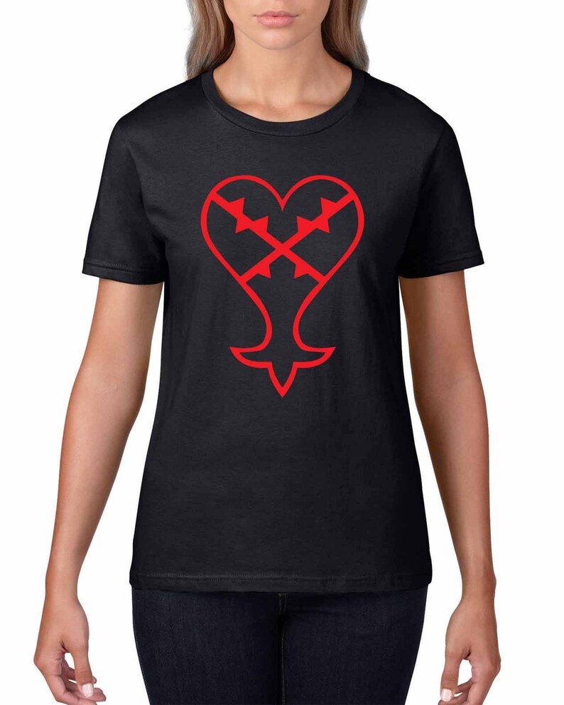 Heartless Kingdom Hearts logo women's tshirt | Etsy