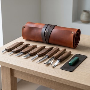Kit houtsnijwerk: houtbewerkingsset voor beginners | Cadeau voor hem