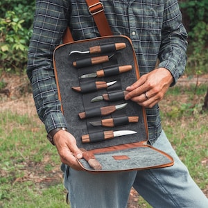 Zestaw do rzeźbienia w drewnie dla mężczyzn – narzędzia do rzeźbienia łyżek, strugania i obróbki drewna l BeaverCraft S50X