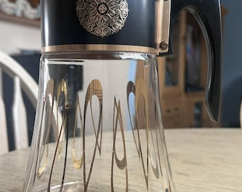 Vintage Mid-Century David Douglas Flameproof 8-Cup Glass Coffee Pot Carafe -READ