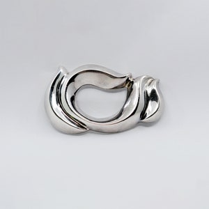 Vintage Sterling Silver Mikal Jon Bayanihan Sculptural Modernist Brooch