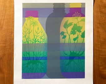 1975 Peggy Thurston-Farrell Serigraph “Giant Terrariums,” 4/25