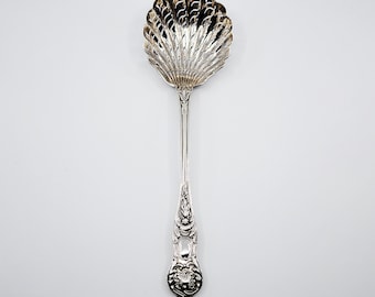 Mid 19th Century French 950 Sterling Silver Sugar Sifter Spoon
