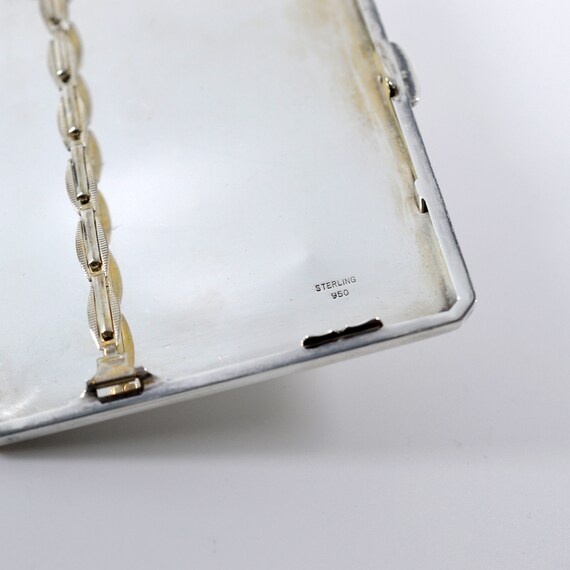 1920s Japanese 950 Sterling Silver Cigarette Case With