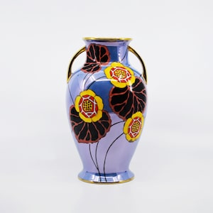 Art Deco Noritake Handpainted Lusterware Vase