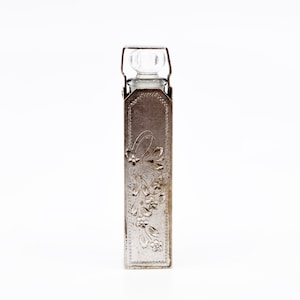 Antique Sterling Silver Spring Loaded Perfume Bottle Holder with Glass Vial