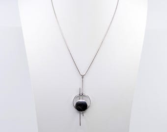 Vintage Sterling Modernist Pendant
